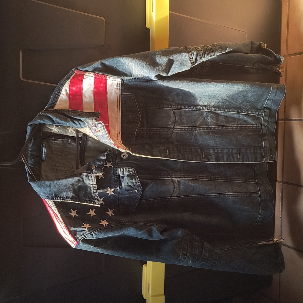American Flag Jean Jacket